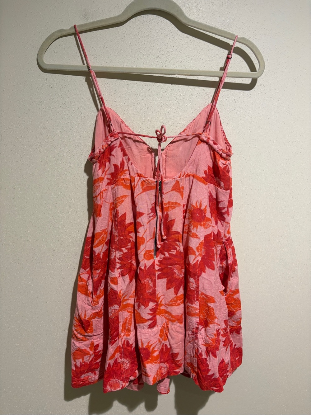 Free People Altura Pink Floral Printed Mini Dress Strawberry Lemonade Small - Picture 11 of 16